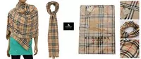 burberry foulard et echarpes impression jaune